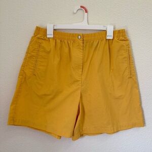 Karen Scott Golden Yellow Comfy Shorts Women’s Plus Size 14